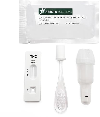 2x Aristo Solutions THC Speicheltest 3,5 ng/ml Drogenschnelltest Cannabis Marijuana Oral Speichel Test-Set