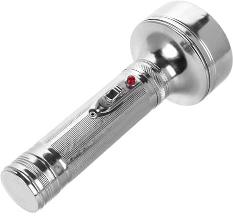 Housoutil Torce Elettrica in Metallo Vecchio Stile Lampada Classica Per Animali Domestici Lampada Retrò Alimentata Batteria Accessorio Fotografico Tradizionale