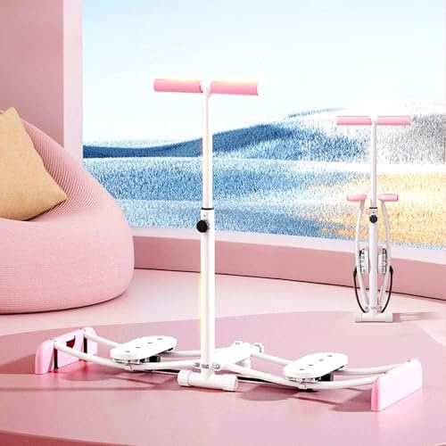 MBBTAG Indoor-ski-trainingsgerät, Ski Workout Indoor Machine, Starke Tragfähigkeit, ski-trainer-gerät, Abnehmbare Armlehnen, Faltbares Design, skitrainingsmaschine, Gleichgewichtstraining(108x34x85cm)