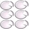 Acan Tradineur - Pack de 6 bandejas Redondas de cartón con blonda, Fuente reciclable para Pasteles con Encaje de Papel, decoración de Fiestas, presentación de postres (Plata - Ø 38 cm)