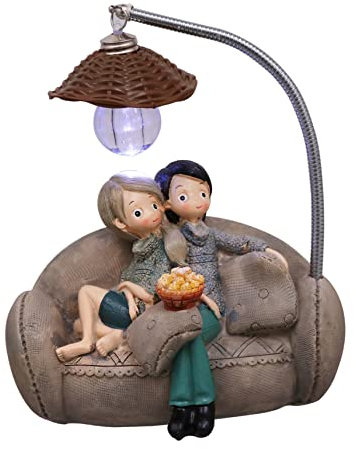 Gadpiparty Nachttischlampe Paare Nachtlicht Desktop Dekorative Lampe Romantische Familie Zufälliger Stil