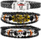 Fanoyo Bracelet One Piece, 3 Pièces Bracelets pour enfants, Pirate en Cuir Tressé Amitié Enfant Pirate Bracelet Ajustable Pour Enfants Cadeaux D'anniversaire et et FêTe Enfant