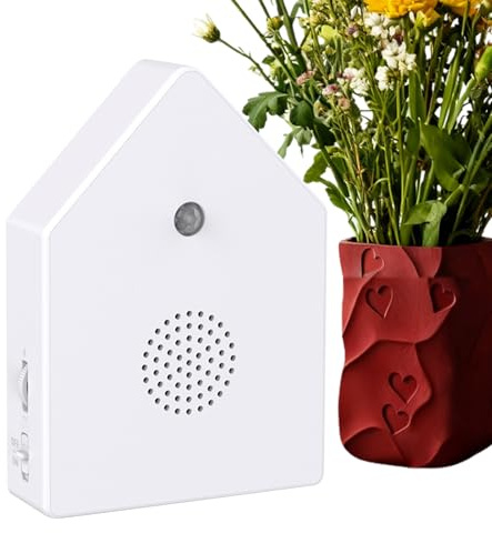 Lesunbak Vogel-Spieluhr, entspannende, platzsparende Maschine, Bewegungsmelder, Vogel-Singbox, für Badezimmer, Schlafzimmer, Wohnzimmer, Spa-Center, Yoga-Raum, Damen, Freundin, Ehefrau