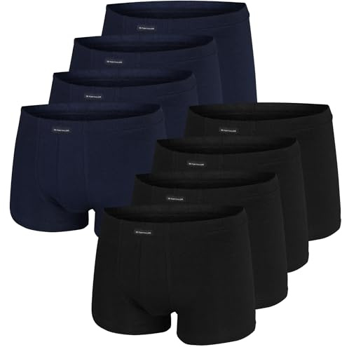 TOM TAILOR Boxershort 4er Pack Herren Basic Unterhosen aus natürlicher Baumwolle