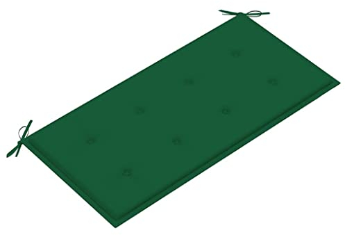 vidaXL Gartenbankauflage, Bankauflage Sitzkissen Outdoor, Polsterauflage Auflage für Gartenbank, Bankpolster Bankkissen, Grün 100x50x3cm Oxford-Gewebe