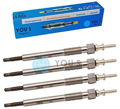 4 Stück YOU.S Original Glühkerzen Länge: 144,0 mm Spannung: 11 V - 97210818