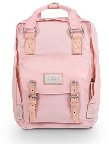 Doughnut Macaroon Backpack for Men and Women Lightweight School Bag Casual Daypack 16 Liters Basic Water Resistant Rucksack for Travel, Sports, Hiking with Pockets(Sakura)