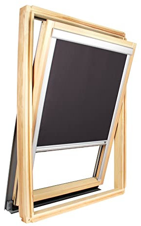 Store occultant Compatible fenêtre de Toit Roto ® - Taille châssis 98cm x 74cm - Noir
