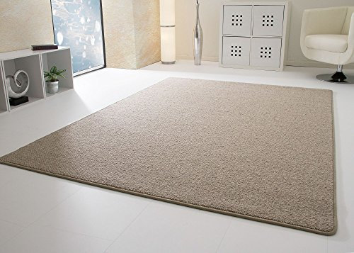 Steffensmeier Designer Teppich Modern Berber Sydney in Grau, Wollsiegel Qualität, Größe: 100x200 cm