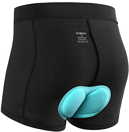 INBIKE Culotte Velo Femme Cycliste Shorts VTT Rembourrage 3D Gel sous-Vetement Respirant Séchage Rapide(Short,L)