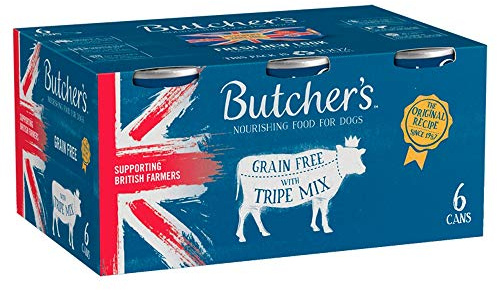 Butcher's Complete Wet Can Grain Free Hypoallergenic Adult Dog Food Tripe Pack 6x400g - Tripe Mix