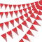 5 Stück Bandana Wimpel Banner Cowboy Motto Party Dekoration für Wild West Party Western Cowboy Motto Party Supplies, 19 x 27 cm