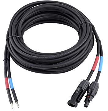 enjoy solar Cavo di collegamento professionale da 6 mm² Cavo di collegamento tra modulo solare e regolatore di carica solare 5m