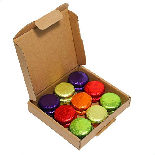 Luxury Vegan Chocolate Creams | 18 Assorted Fruit Flavour Fondant Dark Chocolates | Perfect Vegan Gift