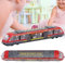 Zerodis Zug Spielzeug Simulation Metro Modell Alloy Sliding Diecast Metal Fahrzeuge Bildung kognitive Spielzeug Geburtstag 3 4 5 6 7 Jahre Kinder(rot)