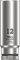 Wera 05004509001 8790 HMA Deep Douille 1/4, Noir, 12.0 mm