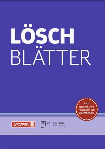 10X BRUNNEN Löschblattblock A5 10Bl