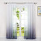 HeichkelL 2er-Set Farbverlauf Vorhänge mit Kräuselband Voile Transparente Gardinen 2 Stück Dekoschals Fensterschal für Wohnzimmer Grau B x H 140 cm x 245 cm(je Stück)