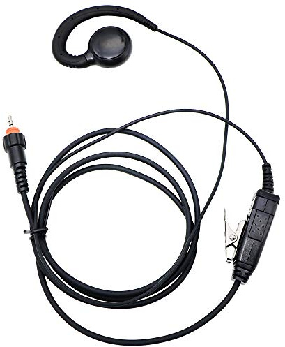 Earpiece for Walkie Talkie Radio, 1 Pin Single Wire Headset C Shape Swivel Ear-Hook Earpiece for Motorola Radios CLP1010 CLP1040 CLP1060 (CLP 1010 1040 1060)