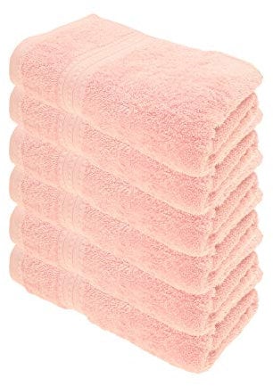 Julie Julsen Bio Handtuch-Set 6 STK. 50x100 Rosa 100% Baumwolle Frotte 550g/m²
