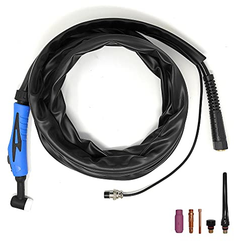 ELCAN Torcia di saldatura TIG SR17 da 4 metri con connettore filettato M16x1,5, pistola o torcia da saldatura professionale per macchina inverter ad alta frequenza