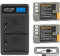 2X Shentec 7.4V 2500mAh Li-ion EN-EL3E Batteria di Ricambio compatibile con Nikon EN-EL3e EN-EL3a EN-EL3 Nikon e D30 D50 D70 D70S D80 D90 D100 D200 D300 D300S D700