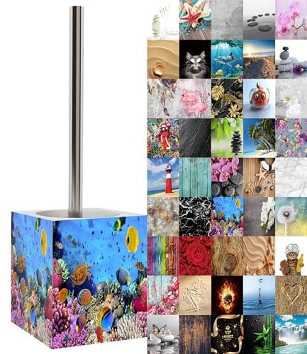Sanilo WC Bürste, viele schöne Klobürsten zur Auswahl, hochwertige Qualität, Elegantes Design (Ocean)
