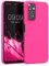 kwmobile Custodia Compatibile con Xiaomi Redmi Note 11 / Note 11S Cover - Back Case per Smartphone in Silicone TPU - Protezione Gommata - rosa shocking