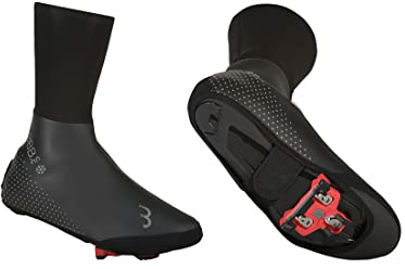 BBB Cycling Fahrrad Überschuhe für Herren und Damen | Schuhüberzieher Rennrad MTB Regenschutz Thermo Windfest | Ultrawear Zipperless EXT BWS-26 39/40, Schwarz, 39.5 EU