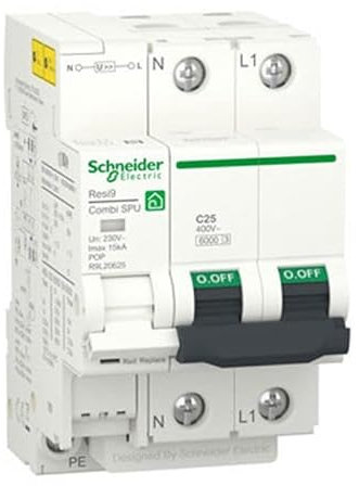 Schneider Electric Resi9 Combi SPU 1PN C 25A marca