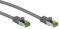 goobay 61115 - Cable de red CAT 8.1, cable de conexión de alta velocidad de 40 Gbits con blindaje S/FTP PiMF, gris, 1 M