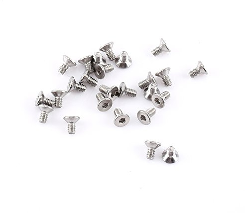 m2 schrauben,M2 Senkkopfschrauben,Schrauben M2 Senkkopf,M2 Schrauben,M2 Rvs M2 Hex Vis M2 250 Stück M2 Innensechskantschrauben Bolzen Mit Sechskantmuttern Sortiment A2 Edelstahlkappenkopf (C: Flacher
