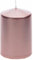 Chaks 80291-79, Grande bougie cylindrique 10 cm, métal Rose Gold