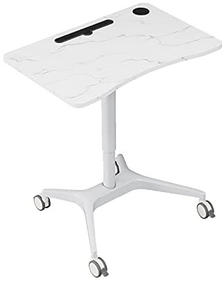 „Klappbarer Laptoptisch mit Verstellbarer Höhe und drehbarer Platte – tragbarer Beistelltisch für Schlafzimmer, Wohnzimmer und Büro, in Schwarz“A