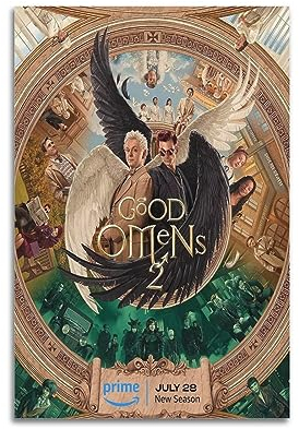 VZRSQZK Poster Good Omens Staffel 2, dekoratives Gemälde, Leinwand-Wandposter und Kunstdruck, modernes Familienschlafzimmer-Dekor-Poster, 30 x 45 cm
