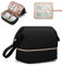 Fasrom Wearable Breast Pump Bag Compatible with Elvie Pumps and Medela Pump in Style, Double Layer Carrying Case with Waterproof Mat and Insulated Pockets for Work Moms, Black (Patent Design)