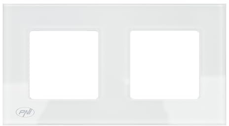 PNI RM202W Glas-Doppelrahmen für PNI-Steckdosen
