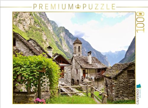 Puzzle · Rustico im Tessin | Idylle im Tessin · 1000 Teile · Lege-Größe 64 × 48 cm · CALVENDO Puzzle