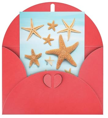 NEZIH 3D Schöne Maritime Sommer Druck Dankeschön Geschenkkarte Grußkarten Geburtstag Hochzeit Weihnachten Einladungskarten