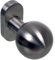 NAJDER Bouton de Porte en Acier Inoxydable, Simple, Rond, Poignée de Porte Mobile, Bouton Boule sur Rosace Ronde, Poignée Ergonomique, avec un Jeu de Vis de Fixation (AISI 304)