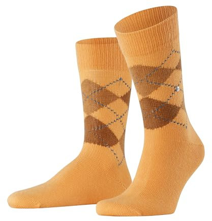 Burlington Herren Socken Preston M So weich und warm gemustert 1 Paar, Gelb Spectra Yellow 1315, 40-46