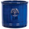 Small 19cm Blue Heritage Cylinder Garden Ceramic Planter Plant Flower Pot - Frost Proof