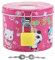 Sweetness Cylinder Design Cartoon Pattern Piggy Bank Money Saving Box with Lock and 2 Keys