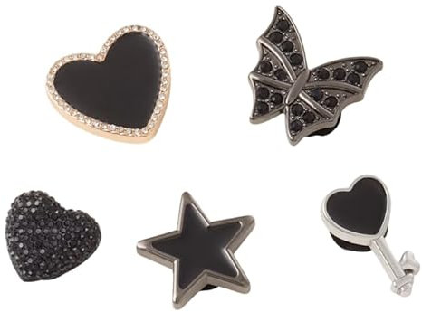 Crocs Jibbitz Charms,lack Punk 5 Pack