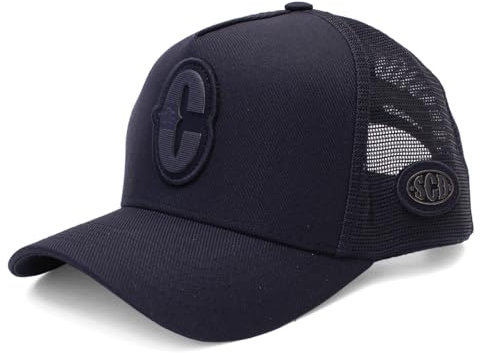 Sacudido's Kappe, Alphabet, ändert die Farbe bei Hitze, Trucker-Kappe, verstellbar, für Damen und Herren, C - Schwarz, Einheitsgröße
