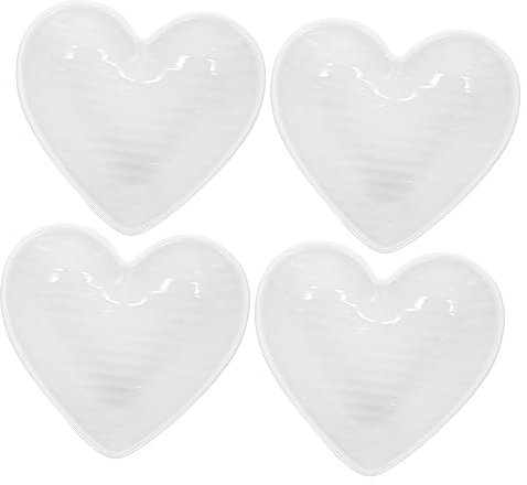 COLLBATH 4 Piatti Per Condimenti A Forma Di Cuore Piatti Per Salse in Ceramica E Aceto