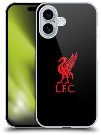 Head Case Designs Officially Licensed Liverpool Football Club Red Logo On Black Liver Bird Hard Back Case Compatible With Apple iPhone 16