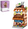 MasterBrickPlay Architektur Bausteine Bausatz, 412 Klemmbausteine Haus Bauset, MOC Ramen Laden Modular Haus Modellbausatz, Modular Building Geschenk für Erwachsene