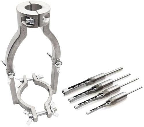 Juego de herramientas localizador de broca cuadrada, adaptador de broca cuadrada, con brocas cuadradas 6.4MM/8MM/9.5MM/12.7MM