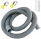 1M Washing Machine Waste Pipe Extension Adapter Kit, Dishwasher Hose Extension, Including Hose Connector and Hose Clamps, for Washing Machine, Dishwasher & Other Applications